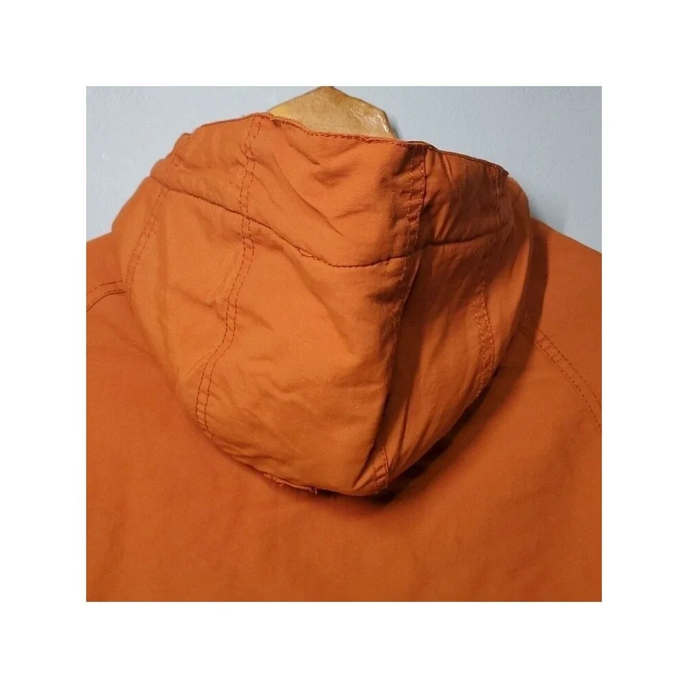 Gap jacket boys size large size 10 orange grey green blue zippered pockets